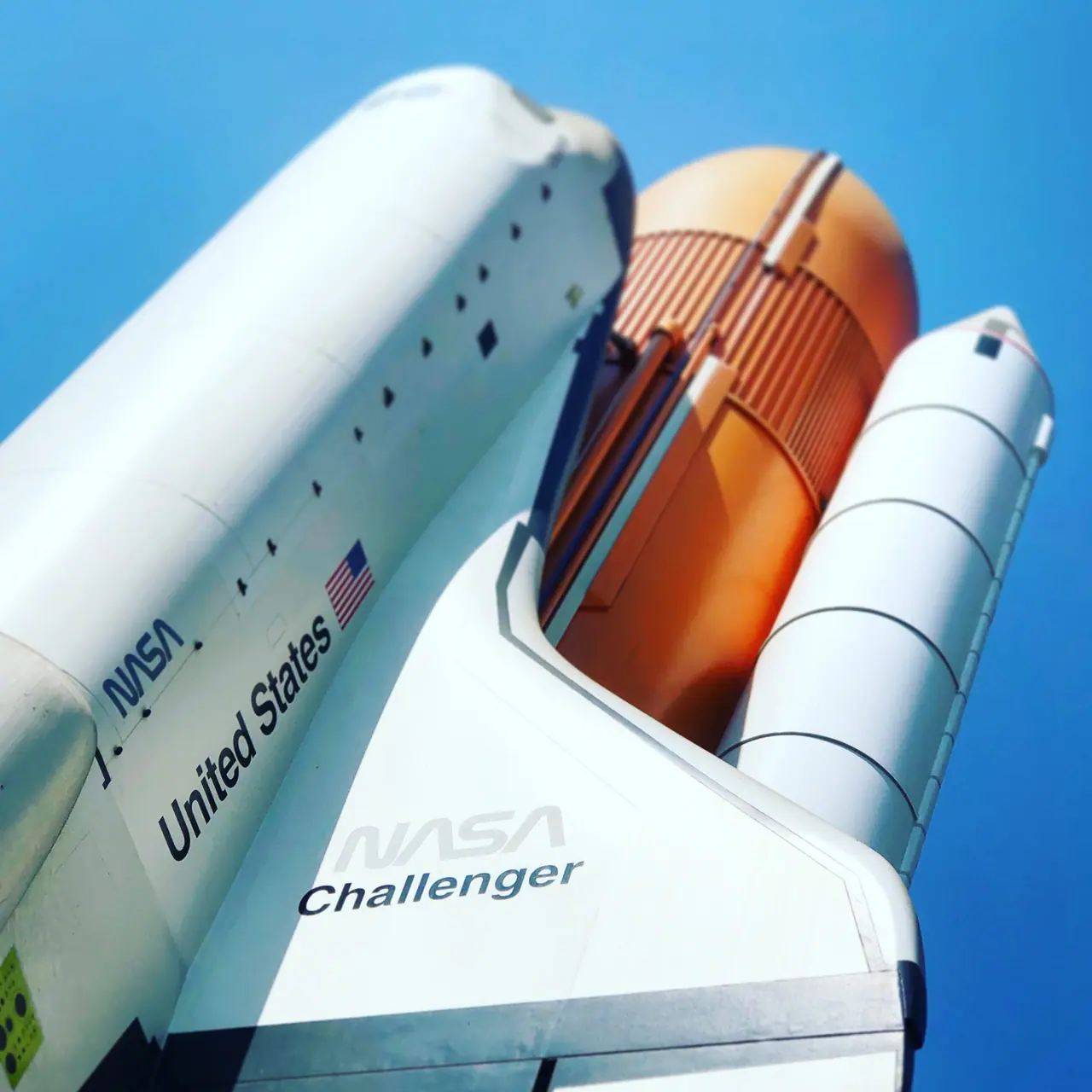 A space shuttle model in Little Tokyo.