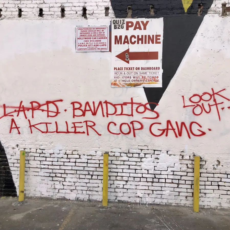 Graffiti beneath a parking payment sign.